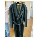 HUGO BOSS WOOL OVER COAT LARGE BLACK