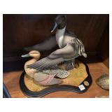 DUCKS UNLIMITED PAIR OF SCULPTURES 16" W X 10"D