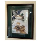 CINDA SERAFIN - FRAMED TWO DUCKS ON WATER