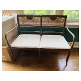 SETTEE MATCHES 199 - DECORATIVE CANE BACK