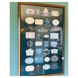 THE GREAT WINE CHAMPAGNE LABEL PRINT FRAMED
