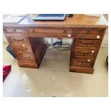 HOOKER KNEEHOLE DESK WITH FILE DRAWER AND CENTER