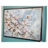 BRONZE FRAME WITH DOGWOOD 42 1/2" W X 32 1/2" W