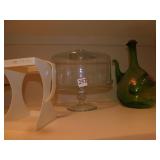 "COVERED CAKE DISH WINE DECANTER