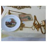 CANDLE SNUFFER, CIGAR ADVERTISEMENT TRAY