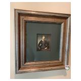 VICTORIAN LADY WIDE GREEN MAT - SILVER FRAME