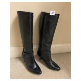 RALPH LAUREN BLACK BOOTS SZ. 8