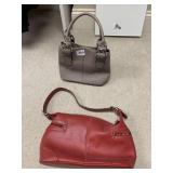 TIGNALELLO BEIGE LEATHER PURSE & RED TIGNALELLO