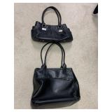 TIGNANELLO BLACK LEATHER WITH 2 SIDE POCKETS &