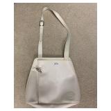 WHITE LEATHER PURSE BY LONGCHAMP
