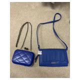 NICOLE MILLER BLUE PURSE AND EVENING MELLON