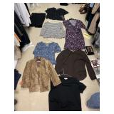 RALPH LAUREN BROWN SWEATER LARGE, MSK PETITIE