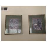 FLOWER PICTURES IN FRAME 26 1/2" W X 31" H