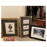 GROUP OF 4 PRINTS, INCLUDING BATH TUB, COLUMN