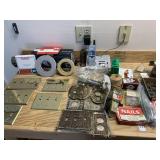 FACE PLATES, TAPE, NAILS, ETC.