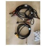 JUMPER CABLES AND EXT. CORD