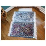 PAIR OF MACHINE MADE AREA RUGS