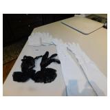 THREE PAIRS OF GLOVES INCLUDING LACE