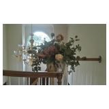 TIN PLANTER WITH FLOWERS