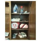 GROUP INCLUDING IRON, BLANKET, PILLOW