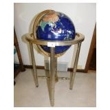 WORLD GLOBE VERY HEAVY ON STAND WITH COMPASS