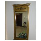 CARVED TOP MIRROR 39" H X 18 1/2" W