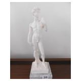 PURCHASED IN ROME MARBLE BASE 12" H FIGURE