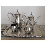 SILVERPLATE TEA SET 5 PC