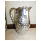 LENOX ALUMINUM WATER PITCHER, CHROME TIER DISH