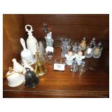 SILVER OVERLAY S/P, BELLS, TOOTH PICK HOLDERS, ETC