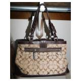 COACH PURSE BROWN 14" W