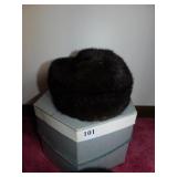 HAT MINK HAT AND COLLAR IN GIMBELS BOX