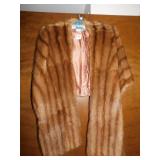 FUR STOLE ROYERS 30" LONG IN FRONT - 18" ACROSS