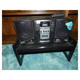 SONY RADIO W/ CD PLAYER AND STAND