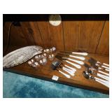 HAEGER ASH TRAY, FLATWARE SET