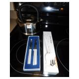 TEA KETTLE, NEW STAINLESS PEALER, LIFTER