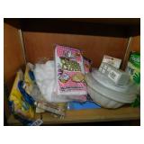 PLASTIC STORAGE, RUBBER GLOVES, ETC.