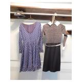 VICTOR COSTA VINTAGE DRESS, BLACK