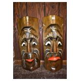 CARVED MASKS - 25" H MEXICO