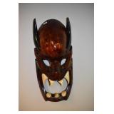 CARVED WOOD TRIBAL MASK