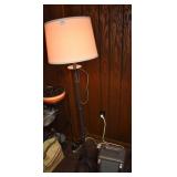 POT METAL FLOOR LAMP SEE CRACKS ON POLE