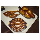 CARACAO WOOD BOWLS AND SERVING PIECES