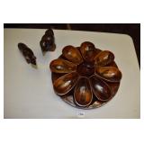 HAND MADE FROM ST. THOMAS PINEAPPLE CENTER BOWL