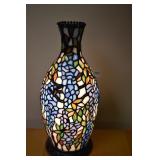 MODERN URN LAMP WITH METAL BASE 15" H