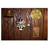 BRASS PLATES, PRAYING HANDS, BRASS BELL, MASK MADE