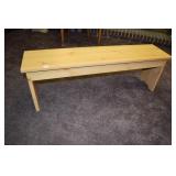 MODERN LIGHT FINISH BENCH