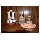 RADIO, CLOCK, DOLL PIMA INDIAN