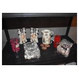 VOTIVE CANDLES, JAPAN CANDLE STICKS ETC.