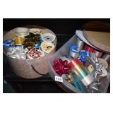 TWO CONTAINERS OF RIBBONS