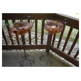 METAL PLANT STANDS PAIR TO GO